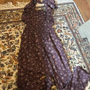 Floral Purple jumper overalls cotton Jamie Kay